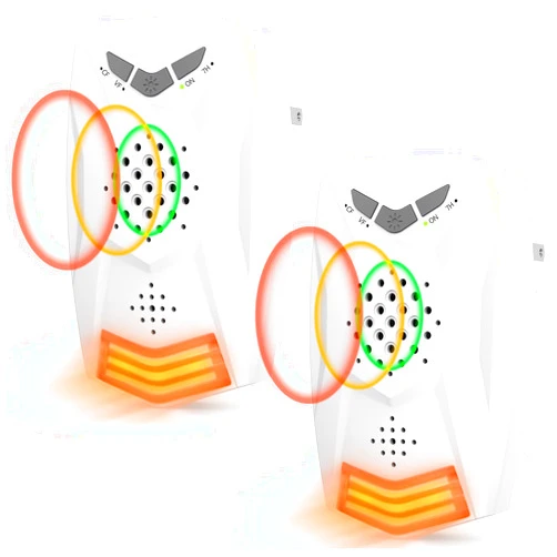 Frogoom Upgraded Ultrasonic Pest & Mice Repellent 2 Packs, Electronic Roach Repellers Plug in Pest Control for Rodent, Spider, Ant, Mosquito, Insect for House, Garage, Attic, Basement, Office