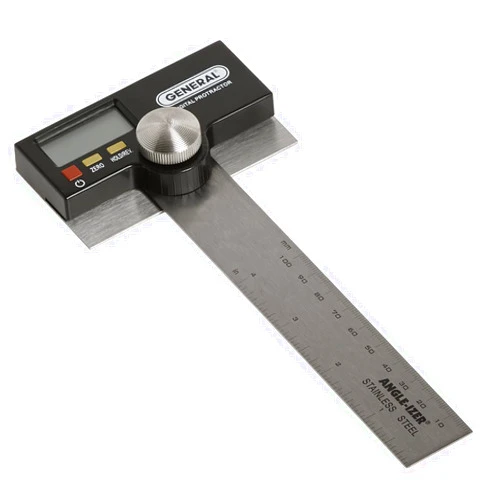 General Tools 1702 6-Inch Stainless Steel Pivoting Arm Digital Protractor