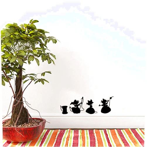 Cwymxly Mouse Wall Decals Rat Hole Cute Wall Sticker Home Kids Playroom