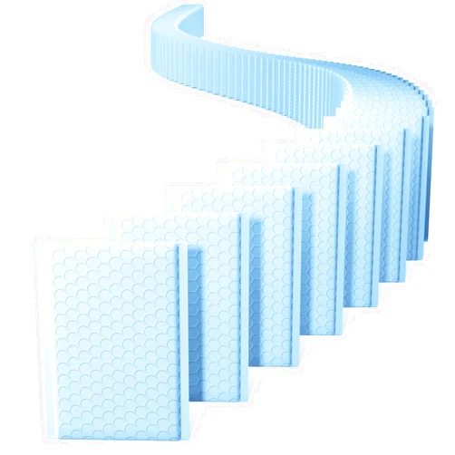 Metronic Bubble Mailers 4x7 Inch 100 Pack,Waterproof Bubble Envelopes, Self-Seal Padded Envelopes, Cushioning Mailing Envelopes for Packaging Small Business,Jewelry Makeup Supplies,Light Blue #000
