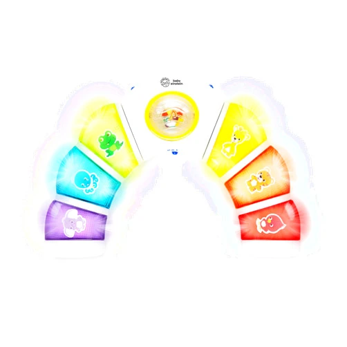 Baby Einstein Glow & Discover Light Bar Musical Toy, Activity Station, Sitting Up and Tummy Time Toy, Color and Animal Learning Toy, Infant Ages 3 months+