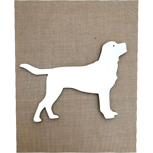 DCentral® Labrador II Flexible Safety Screen Magnets: Double-Sided. Bright White-Easier to See Day & Night. Decorative. Helps to Stop Walking into Screens, Size W 6.25