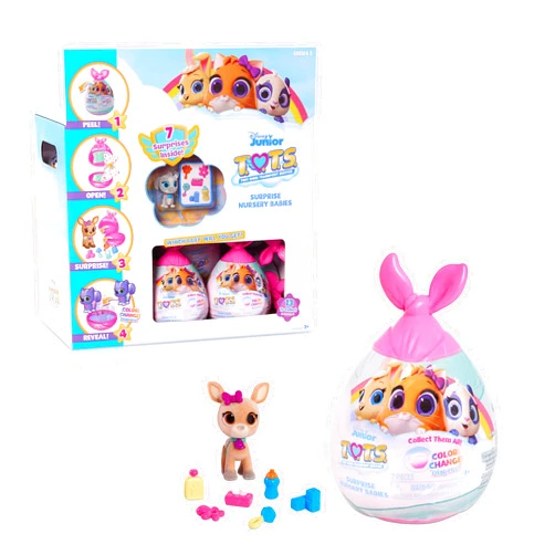 Disney Jr T.O.T.S. Surprise Nursery Babies, Series 2, Officially Licensed Kids Toys for Ages 3 Up by Just Play