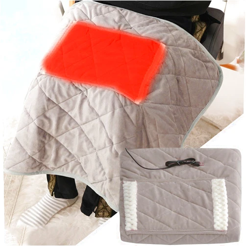 Generic Heated Blanket with Pocket Soft Warm USB Heated Lap Blanket for Office Fast-Heating Washable Car Heated Blanket Heated Throw Blanket Portable Heated Blanket for Dorm Car Home Travel (B01)