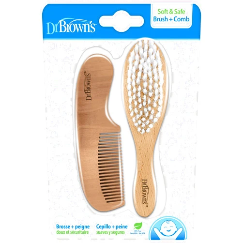 Dr. Brown's Soft and Safe Baby Brush + Comb