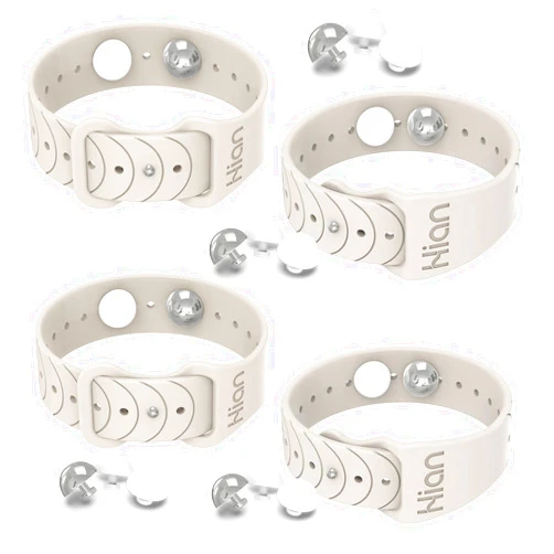 Hion Motion Sickness Bands Anti Nausea Acupressure Wristband Sea Sickness Wristbands Nausea Bands Natural Relief Motion & Morning Sickness -（2 Pairs Starlight)