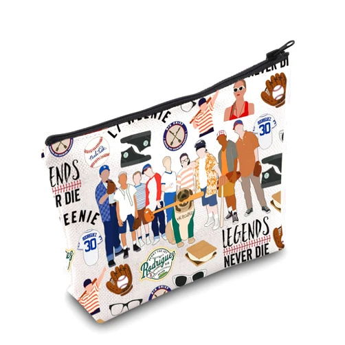 WZMPA The Slot Benny Travel Makeup Bag Scotty & Benny Fans Gift The Jet Rodriguez Benny Zipper Bag Benny Baseball Inspired Gift (legends never die)