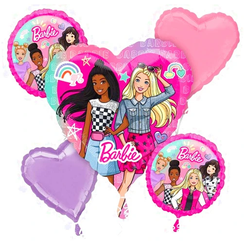 Anagram Barbie Dream Together 5 pc Balloon Bouquet