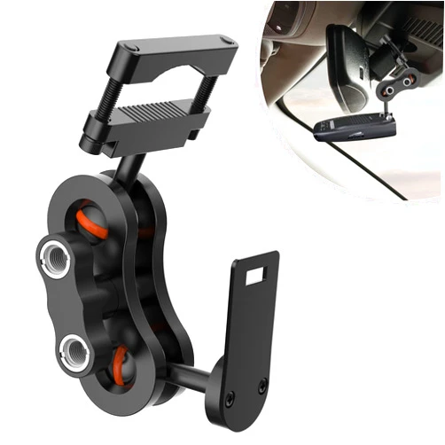 SDSACZMU Radar Detector Mount, Rearview Mirror Rod Radar Mounting Base, Suitable for Uniden Radar Models