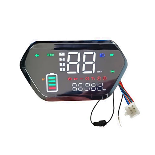 Honselia Ebike Display, 48V/60V/72V LED Universal Electric Bike Screen Display Meter, Speedometer, Odometer, Black