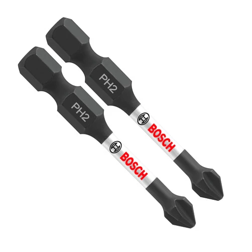 BOSCH ITPH22B 10-Pack 2 In. Phillips #2 Impact Tough Screwdriving Power Bits