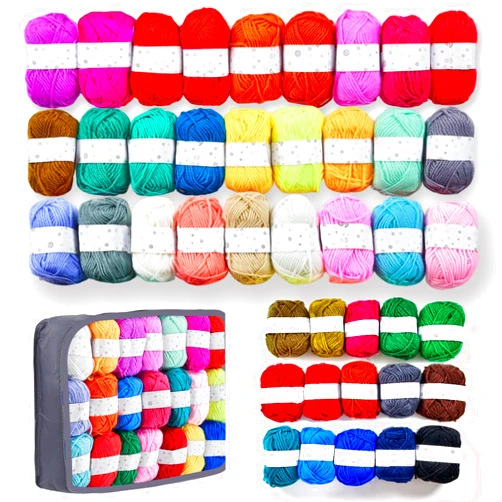 BESGEER 42 Roll x25g Tufting Yarn Kit，Tufting Yarn for Rug Making, Acrylic Carpet Yarn for Tufting, Cut &Loop Yarn Kit, Perfect Tufting Yarn Beginner Kit for for Adults Kids