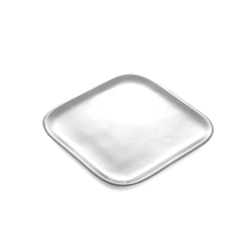 nambe Square Platter | Oven Safe Plate for Serving Food Party Entertaining | 11-Inch Serving Tray for Steak, Appetizers, Salad, and Turkey | Made of Metal Alloy