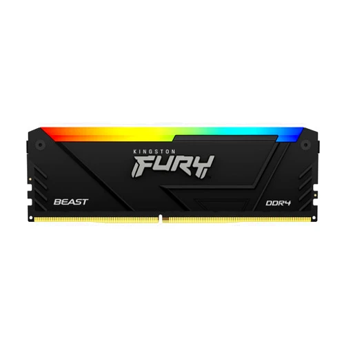 Kingston FURY Beast 16GB 3200MT/s DDR4 CL16 Desktop Memory Single Module | Intel XMP | AMD Ryzen | Plug n Play | RGB Infrared Syncing | KF432C16BB12A/16