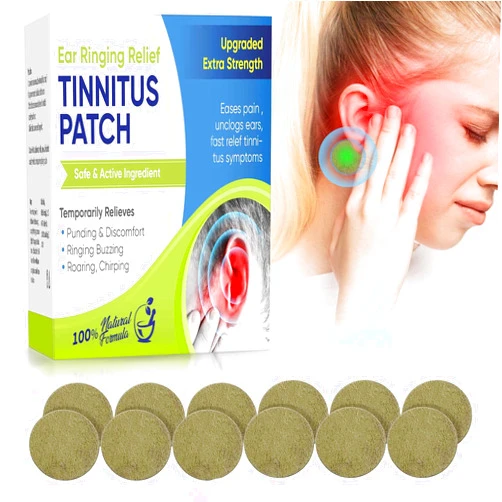 Topicy Tinnitus Relief for Ringing Ears, (50Pcs) Tinnitus Relief Patches, Natural Herbal Blend, Support Ear Tinnitus Relief for Men & Women