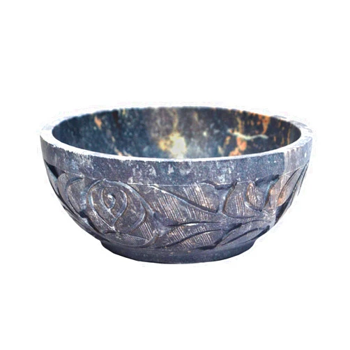 Nirvana Class - Soapstone Scrying and Smudge Bowl (Scrying - Bowls & Mirrors) (4 Inch) From India