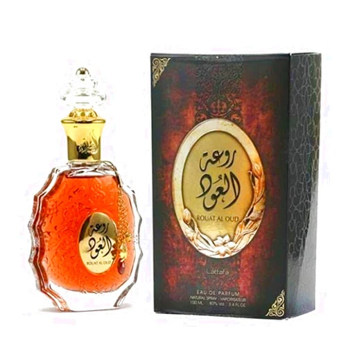 Lattafa Rouat Al Oud for Unisex Eau de Parfum Spray, 3.4 Ounce