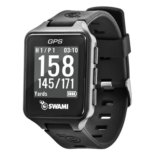 IZZO Golf Swami Golf GPS Watch, Black
