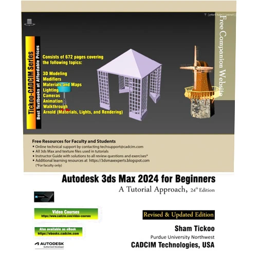 By Prof. Sham Tickoo Purdue Univ. and CADCIM Technologies (Author) Format: Kindle Edition Autodesk 3ds Max 2024 for Beginners: A Tutorial Approach, 24th Edition