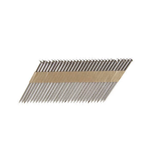 B&C Eagle A3X131RSS/33 Offset Round Head 3-Inch x .131 x 33 Degree S304 Stainless Steel Ring Shank Paper Tape Collated Framing Nails (500 per box)