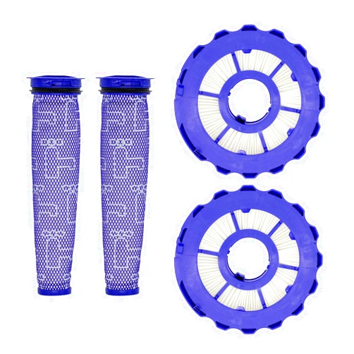Lemige 2 Pack Post-Motor Filters & 2 Pack Pre-Motor Filters Replacement Parts for Dyson DC40, Light/Slim Ball Animal, Multi Floor, Origin and Total Clean Vacuums, Compare to Part 923587-02 & 922676-01