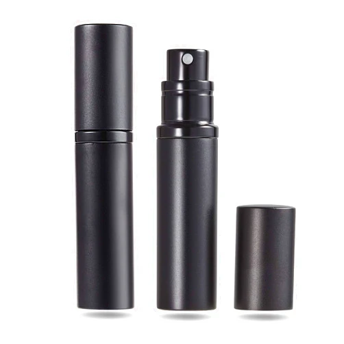 AsaNana Perfume Atomiser, Refillable & Travel Size Perfume Bottle, Leaking Proof,Bottom Pump without Funnel, Luxurious Small women and men, 5ml (CLa-2P(Black&Black))