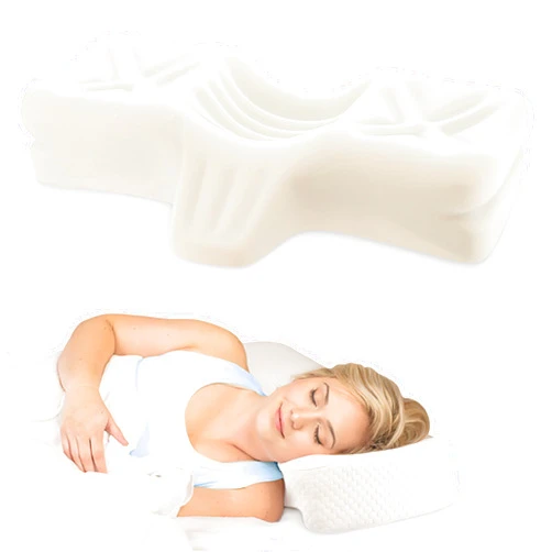 Therapeutica Lite Cervical Orthopedic Foam Sleeping Pillow; for Neck, Shoulder, and Back Pain Relief; Helps Spinal Alignment; Back and Side Sleeping, Medium Firm - Average