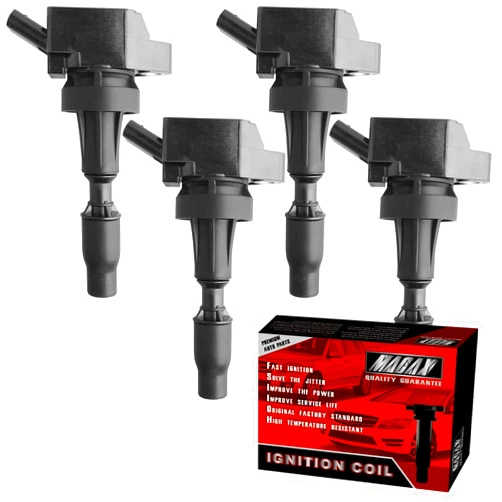 MACAX Set of 4 Ignition Coils UF764 GN10730 Compatible with Hyundai Sonata Santa Fe Tucson Kia Optima Sorento Sportage 2.0L 2.4L L4 - Replaces 27300-2GGA0 E1264 IC871 C988