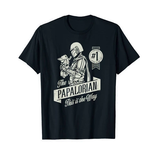 Star Wars The Mandalorian and Grogu Papalorian Father’s Day T-Shirt