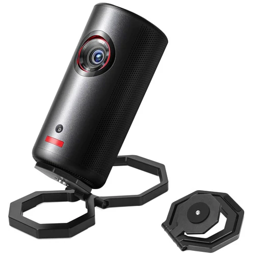 JISHAHS Projector Foldable Stand for Nebula Capsule Series - Extra-Large Base for More Stability and Won't Collapse - Ultra-Lightweight Folding Desktop Stand - Adjustable Angle (Stand Only)