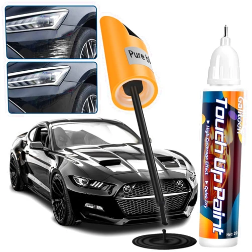 Galitoon Touch Up Paint for Cars, Two-In-One Car Touch Up Paint Scratch Remover Pen for Vehicles, Quick & Easy Solution to Erase Car Scratches Touch Up Paint Pen (Black)
