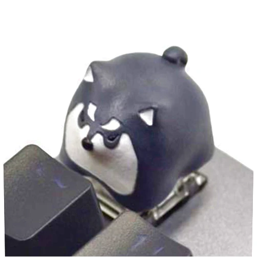Kelendle Personalized Cute Dog Resin Keycap OEM Profile Keycap Esc Keycap for Mechanical Keyboard MX Switch R4 (Black)