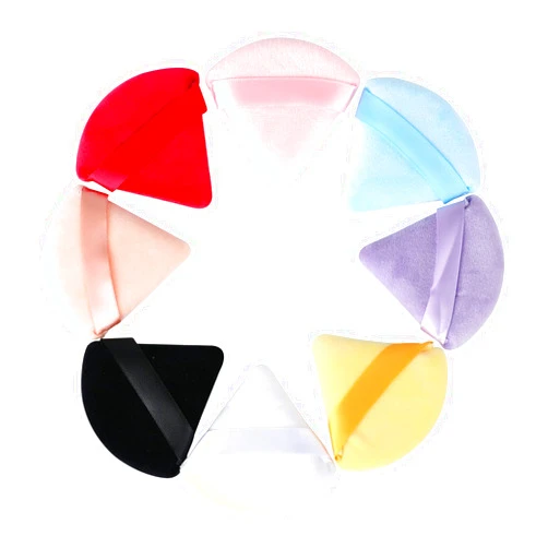 Minglitai-triangle Powder Puff Face Cosmetic Powder Puff, Makeup Sponge 7-piece Set For Liquid, Cream, And Powder, Loose Powder Wet And Dry Makeup Tools.