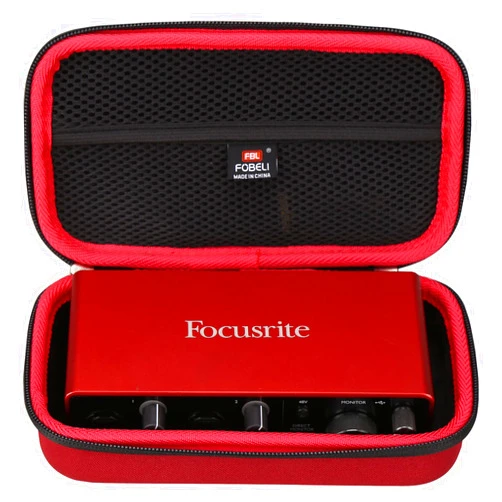 FBLFOBELI EVA Hard Storage Case Compatible with Focusrite Scarlett 2i2 3rd Gen USB Audio Interface (Case Only)