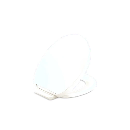 KOHLER K-26802-96 Impro ReadyLatch Quiet Close Round Toilet Seat, Soft Close Seat, Compatible with Round Toilets, Biscuit