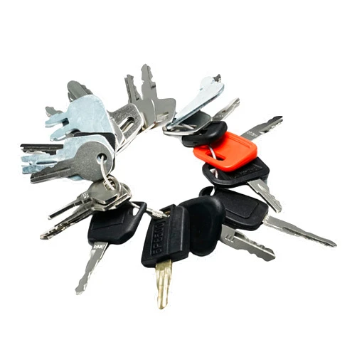 SHINTONES 21PCS Heavy Equipment Keys Set, Construction Ignition Keys Master Set Fits CAT Caterpillar Case JD John Deere JCB JLG Bobcat Hyster Komatsu Kobelco
