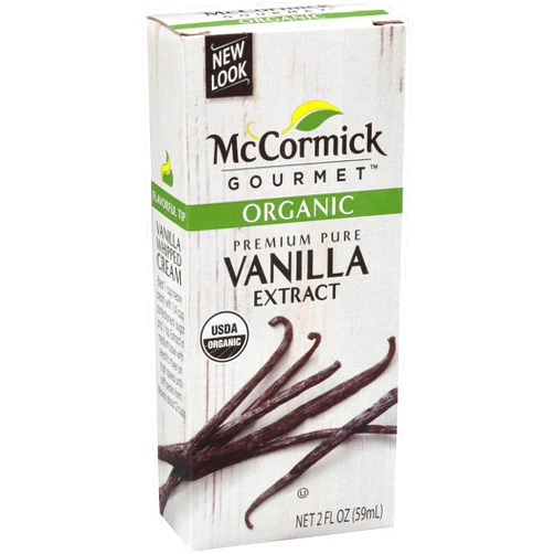 McCormick Gourmet Organic Premium Pure Vanilla Extract, 2 fl oz (Pack of 6)