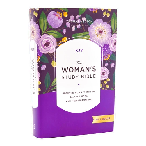By Thomas Nelson (Author), Dorothy Kelley Patterson (Editor), Rhonda Kelley (Editor) & 0 more KJV, The Woman's Study Bible, Hardcover, Red Letter, Full-Color Edition, Comfort Print: Receiving God's Truth for Balance, Hope, and Transformation