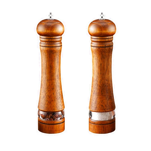 Nedyfix 2Pcs Salt and Pepper Grinder, with Acrylic Visible Window Ceramic Grinding Manual Grinder