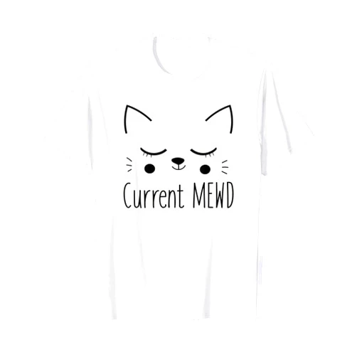 Ali Cat Designs Current Mewd Cute Cat Kitten T-Shirt