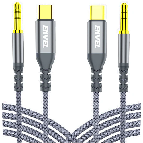 ENVEL 𝐔𝐩𝐠𝐫𝐚𝐝𝐞𝐝 USB C to Aux 3.5mm Audio Jack Cable (4ft 2 Pack) Type C to Aux Headphone Cord Car Stereo Speaker Compatible with iPhone 15 16 Pro Max iPad Pro Galaxy S25 S24 S23 Pixel 8