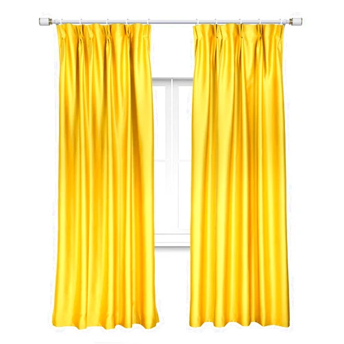 Keeecoook 80%~95% Blackout Curtains Soft Satin Window Curtain Panel Insulated Room Darkening Curtain Panels with Pinch Pleat , Set of 2 Panels