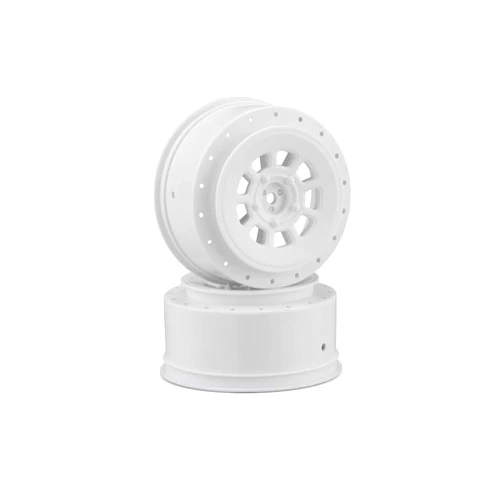 J Concepts Inc. 9-Shot 12mm Hex 3mm Offset Wheel White 2pc JCO3420W RC Tire