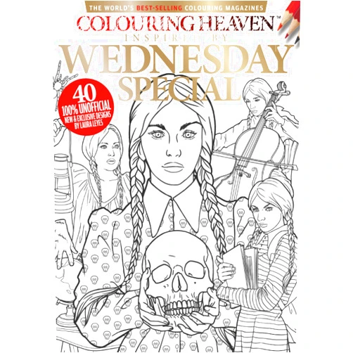 Anthem Publishing Ltd Wednesday Inspired Colouring Book: 100% Unofficial Addams Family Colouring | Wednesday Season 2