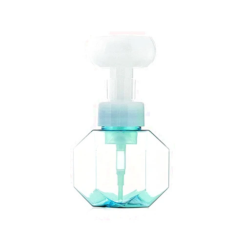 VORAGA MNBD Separate Bottling Clear Lotion Empty Bottle Liquid Soap Dispenser Flower-shaped Refillable Bottles Foam Pump Bottle(blue)