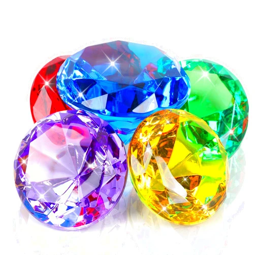 MARFOREVER Extra Large Diving Gem Pool Toys, 60MM Extra Big Diamond Colorful Pirate Treasure Diving Gems Huge Acrylic Diamond Pool Gems Set for Summer Swimming Party Favors Boys Girls Training Gifts