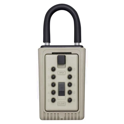 Kidde AccessPoint 001404 KeySafe 3-Key Portable Push Button Key Safe Box, Clay