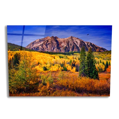 Epic Art 'East Beckwith Mountain' by Rick Berk Acrylic Glass Wall Art, 16