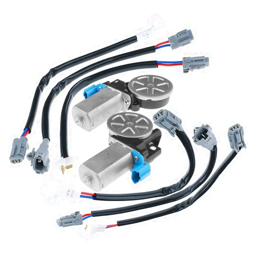 Hymavine 2pcs Power Window Lift Motor Left Driver Right Passenger Side 2 Pins Connector with Wiring Harness 94857536 8572016030_8572020170_8 8572012080