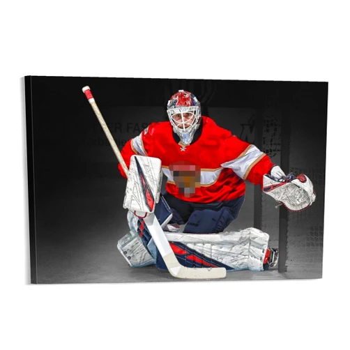 Generic Sergei Bobrovsky Hockey Goalie Art Poster Print Photo Art Painting Canvas Poster Home Decorative Bedroom Modern Decor Posters Gifts 08x12inch(20x30cm)